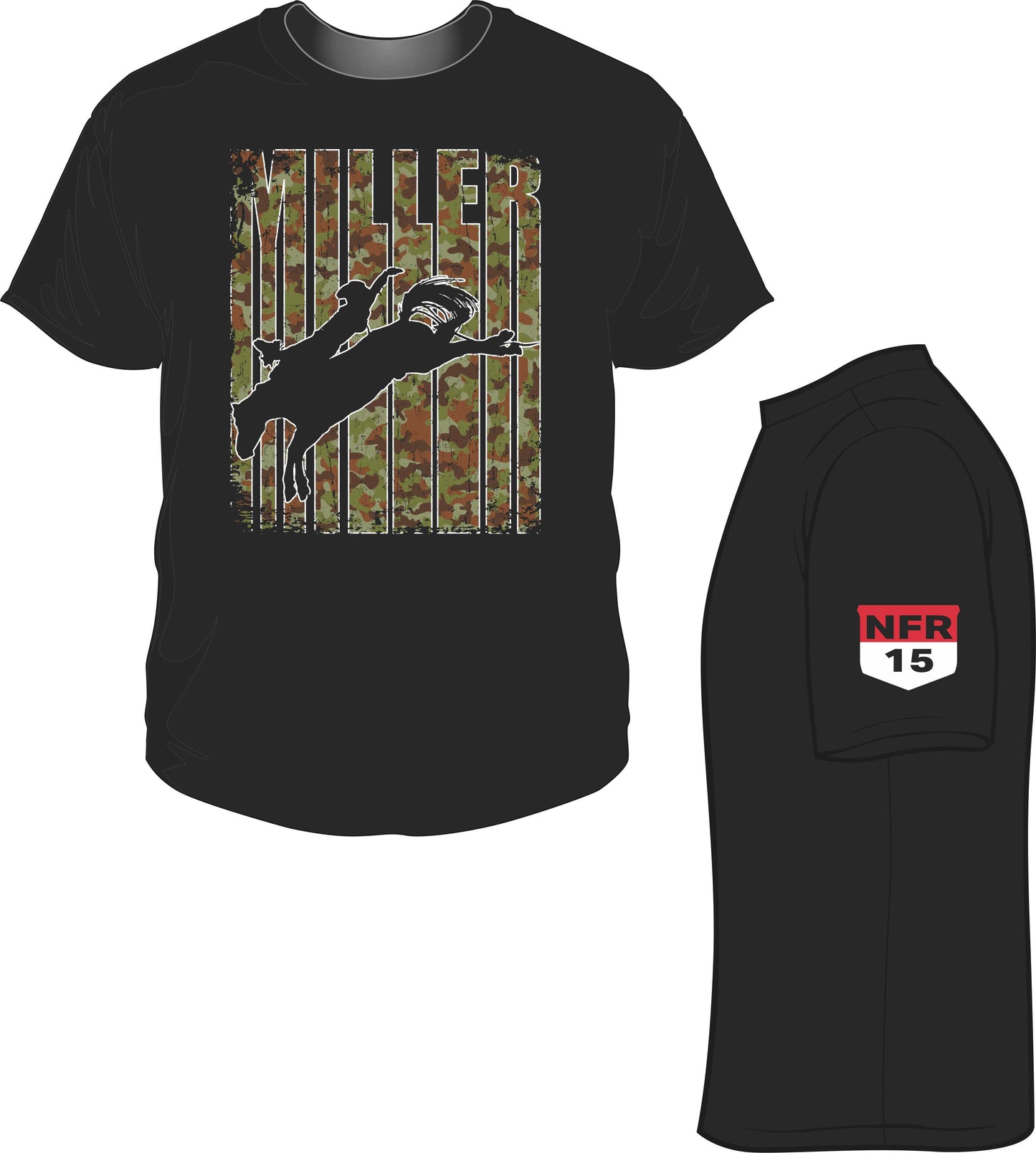 Bradlee Miller T- Shirt Black Tultex 202