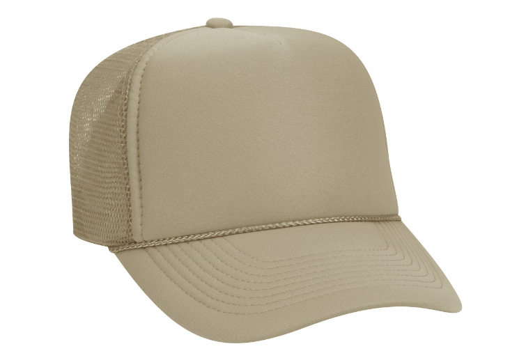 OTTO Cap 32-467 - Polyester Foam Front 5-Panel Trucker Cap
