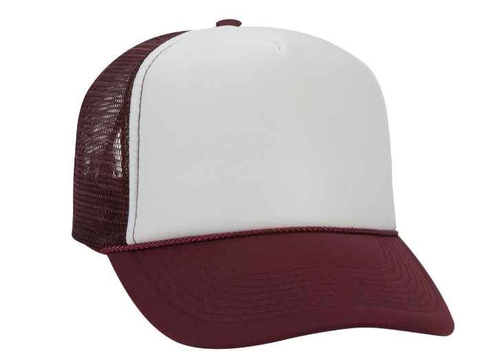 OTTO Cap 32-467 - Polyester Foam Front 5-Panel Trucker Cap