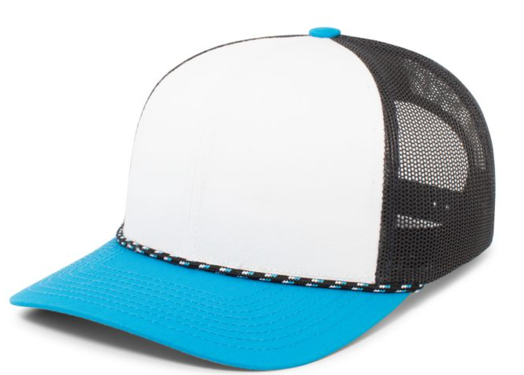 Pacific Headwear- 104BR TRUCKER SNAPBACK BRAID CAP