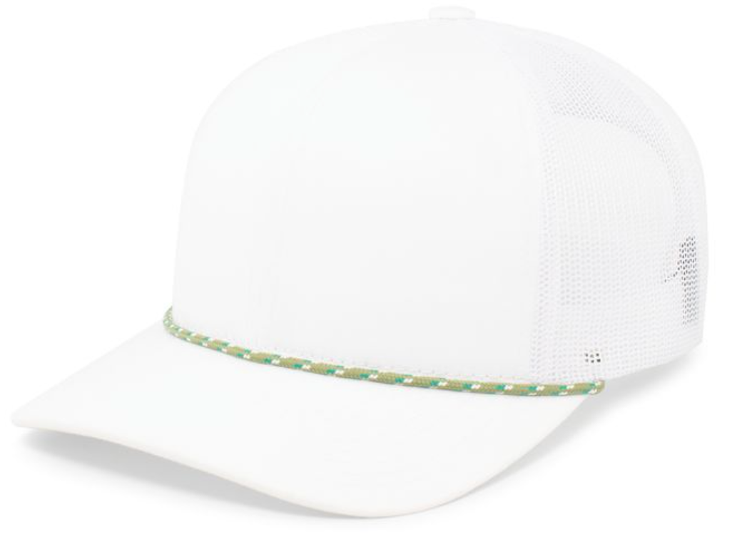 Pacific Headwear- 104BR TRUCKER SNAPBACK BRAID CAP