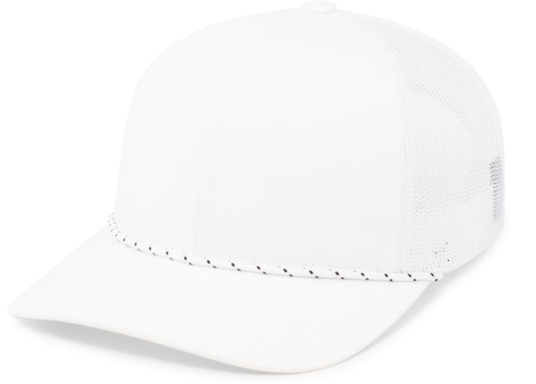 Pacific Headwear- 104BR TRUCKER SNAPBACK BRAID CAP