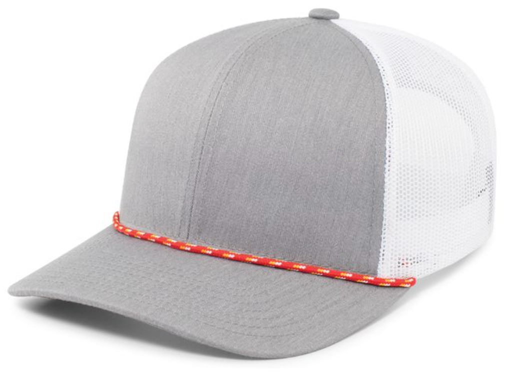 Pacific Headwear- 104BR TRUCKER SNAPBACK BRAID CAP