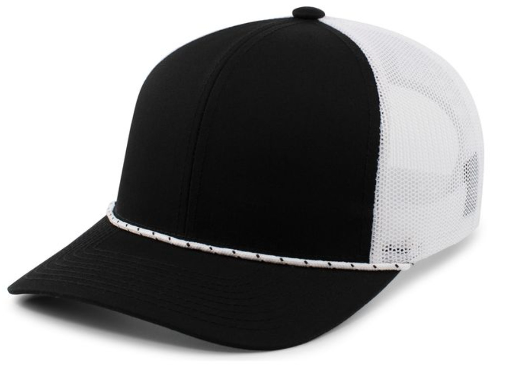 Pacific Headwear- 104BR TRUCKER SNAPBACK BRAID CAP