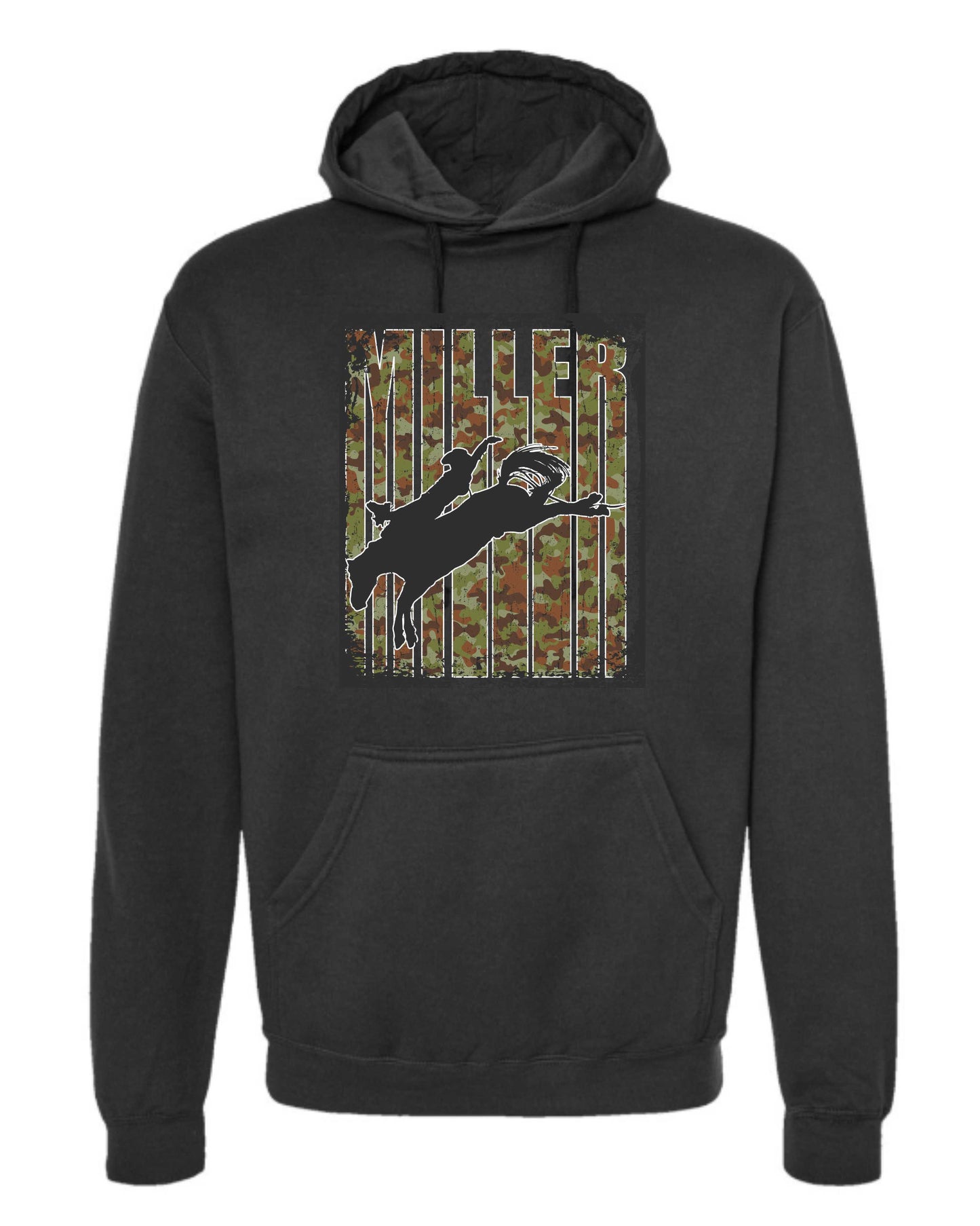 Bradlee Miller  Tultex - Unisex Fleece Black Hooded Sweatshirt - 320