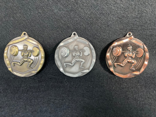 Weight Lifting Medals