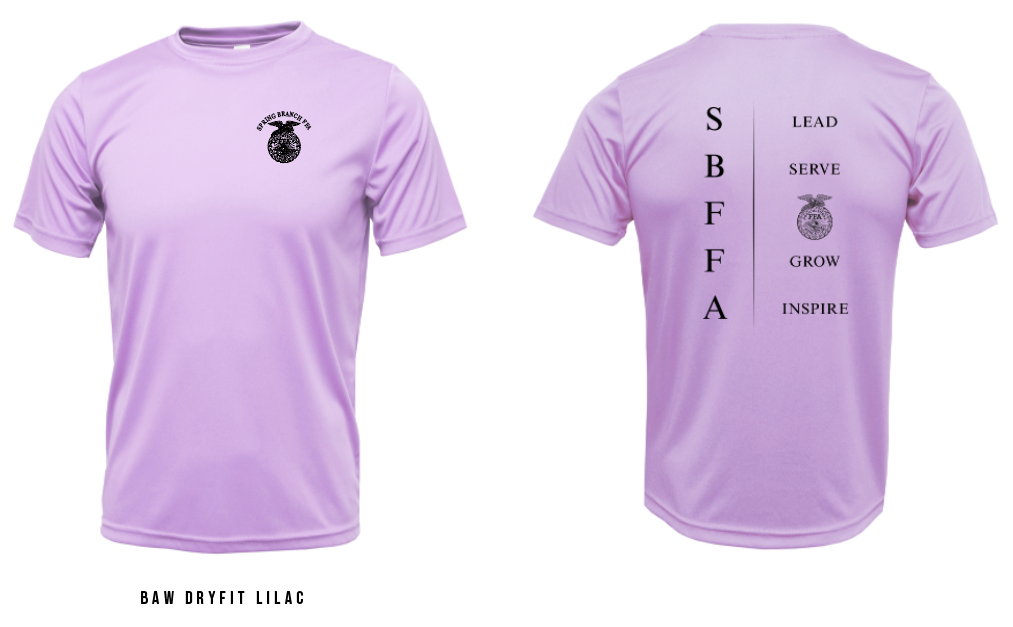 SPRING BRANCH FFA Baw Drifit Lilac