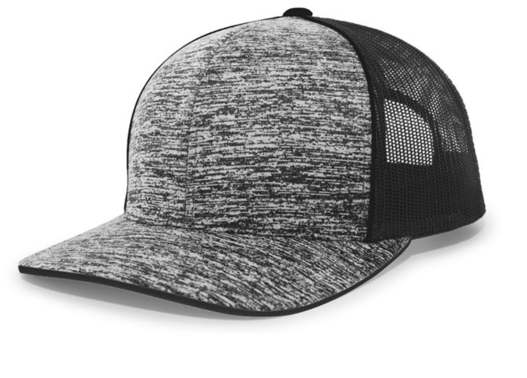 Pacific Headwear- 106C AGGRESSIVE HEATHER TRUCKER SNAPBACK CAP