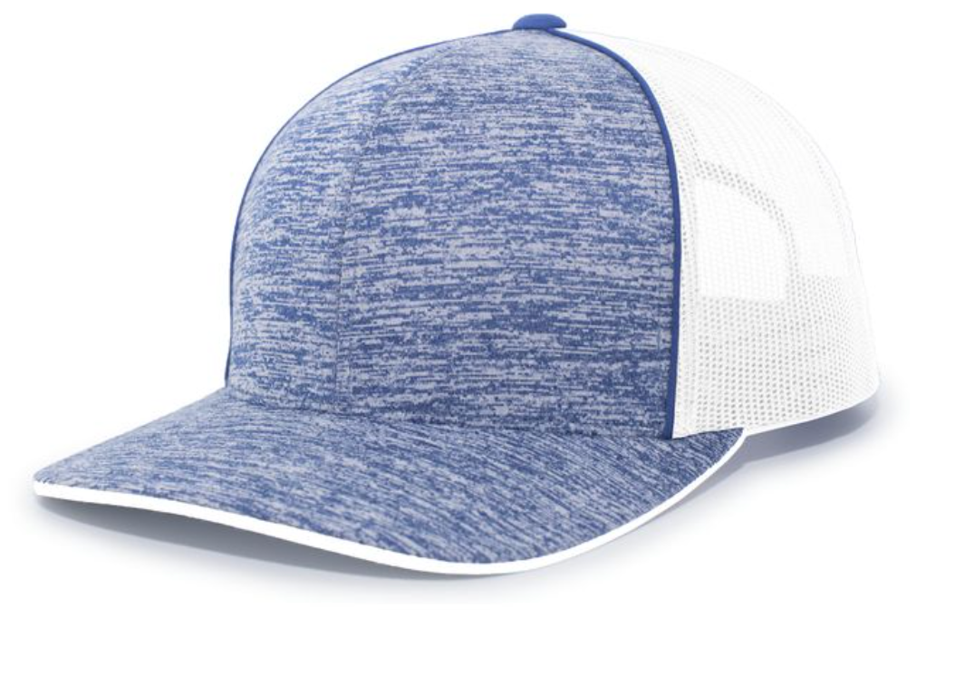 Pacific Headwear- 106C AGGRESSIVE HEATHER TRUCKER SNAPBACK CAP