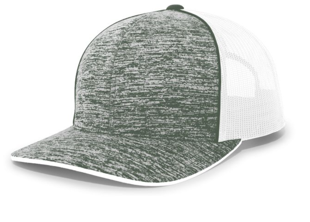 Pacific Headwear- 106C AGGRESSIVE HEATHER TRUCKER SNAPBACK CAP