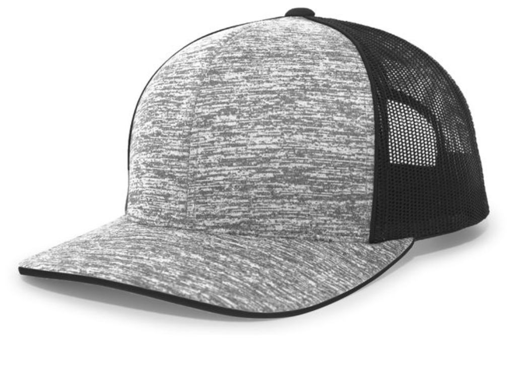 Pacific Headwear- 106C AGGRESSIVE HEATHER TRUCKER SNAPBACK CAP