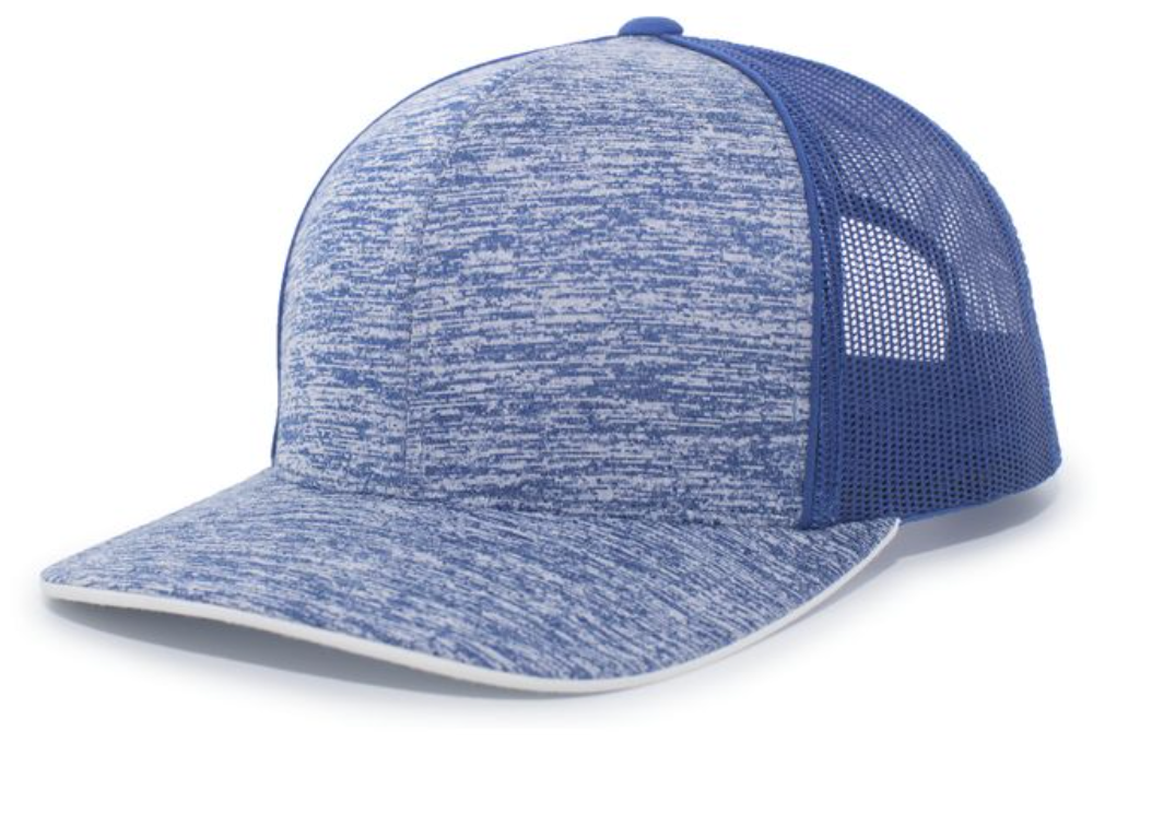 Pacific Headwear- 106C AGGRESSIVE HEATHER TRUCKER SNAPBACK CAP