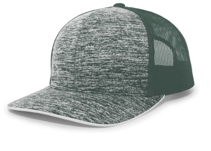 Pacific Headwear- 106C AGGRESSIVE HEATHER TRUCKER SNAPBACK CAP