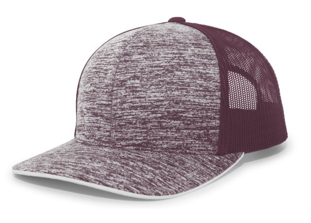 Pacific Headwear- 106C AGGRESSIVE HEATHER TRUCKER SNAPBACK CAP