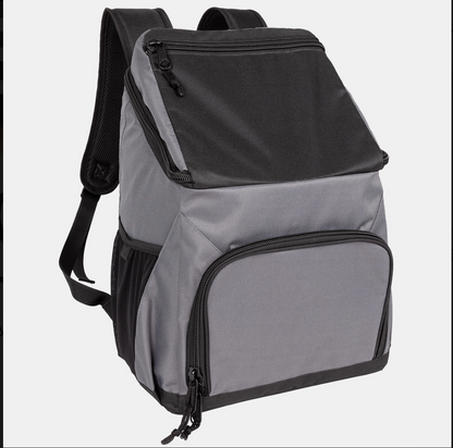 Reverse top backpack cooler