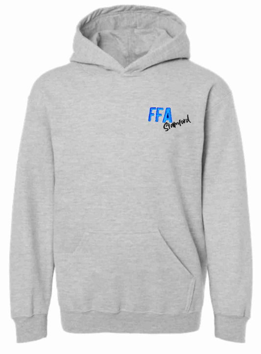 Stamford FFA Tultex - Unisex Fleece Black Hooded Sweatshirt - 320