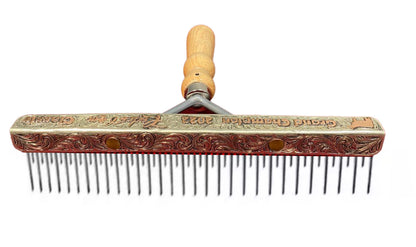 Comb Stimulator Premium Livestock Grooming Tool with Wood Handle