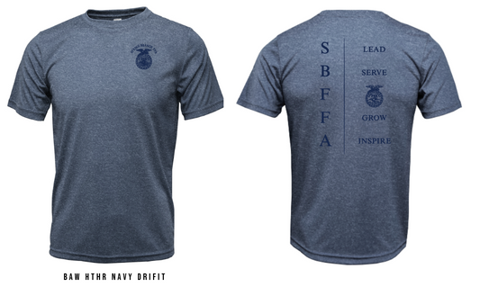 SPRING BRANCH FFA Baw Drifit heathered navy