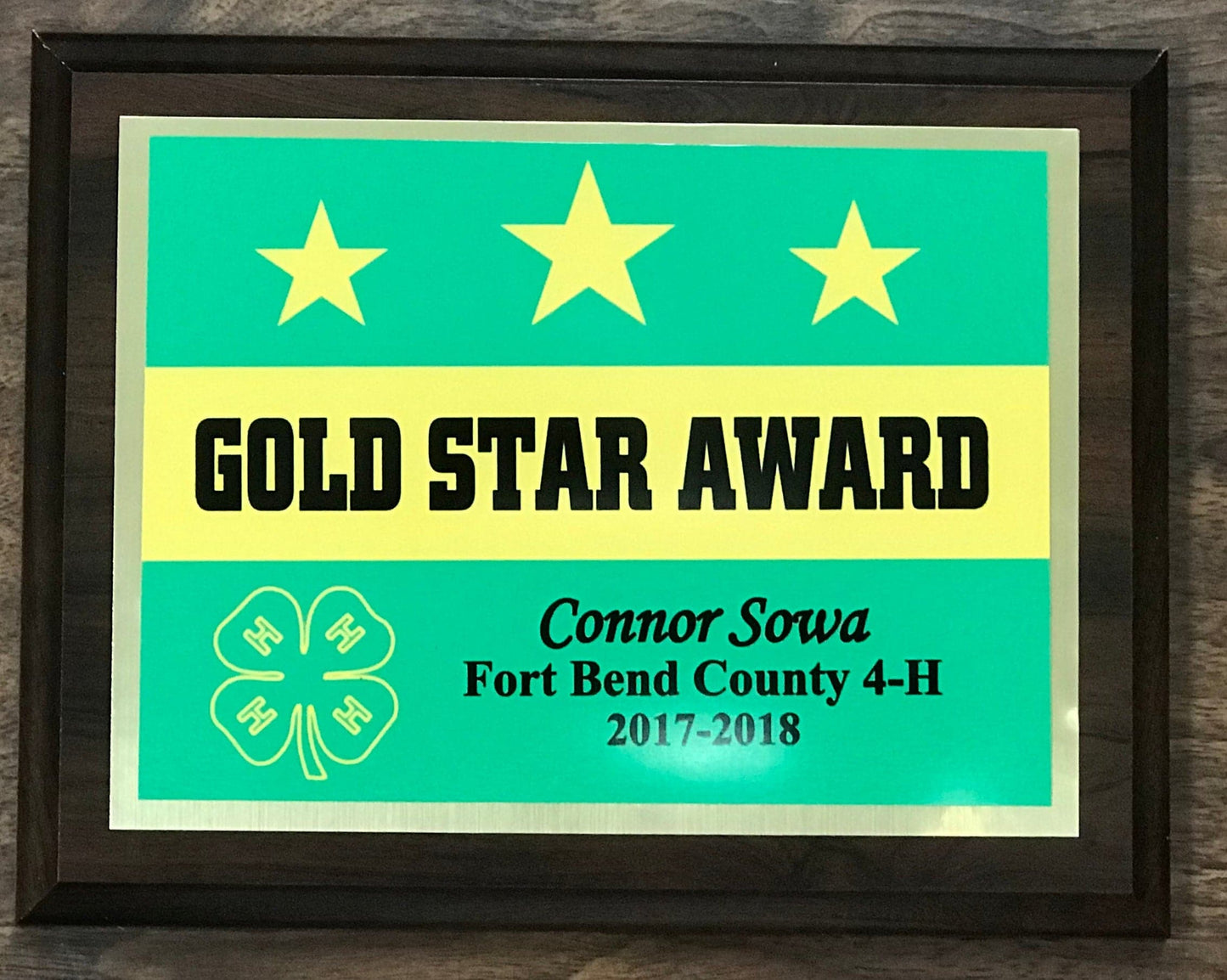 Gold Star Award