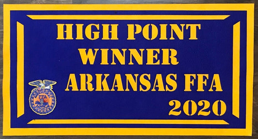 High Point Winner Arkansas FFA