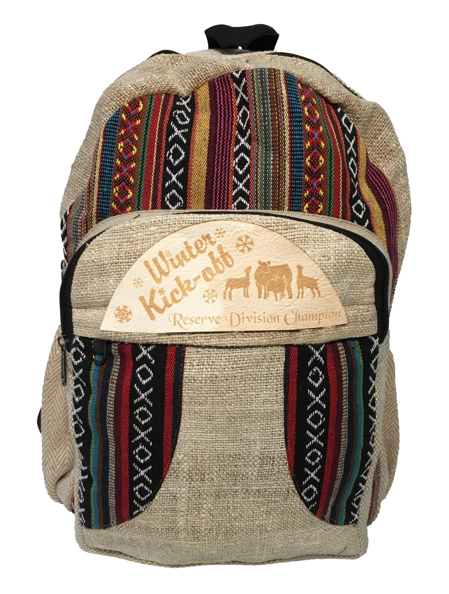 Serape Backpack With Water Bottle