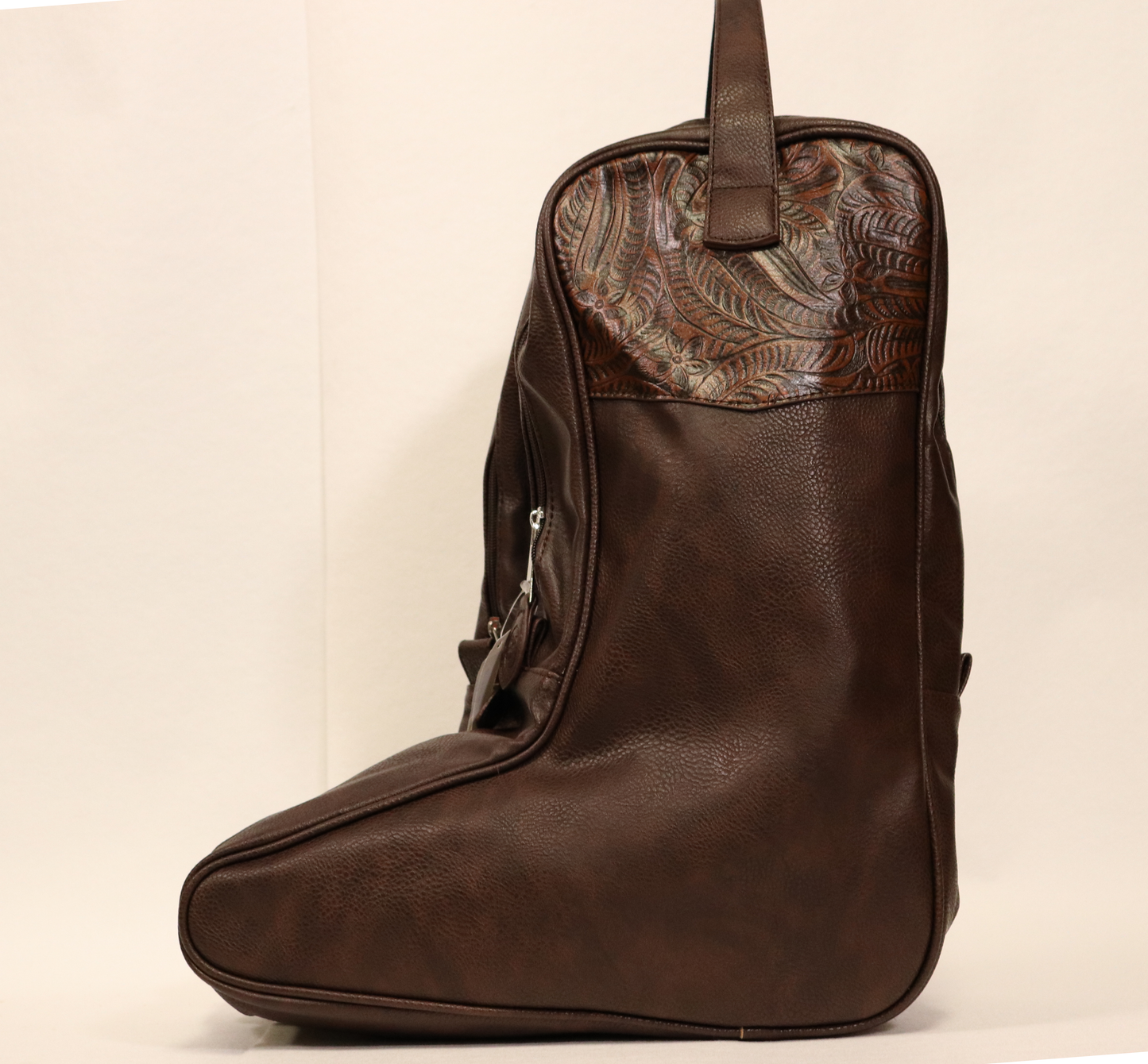 Brown Leather Boot Bag