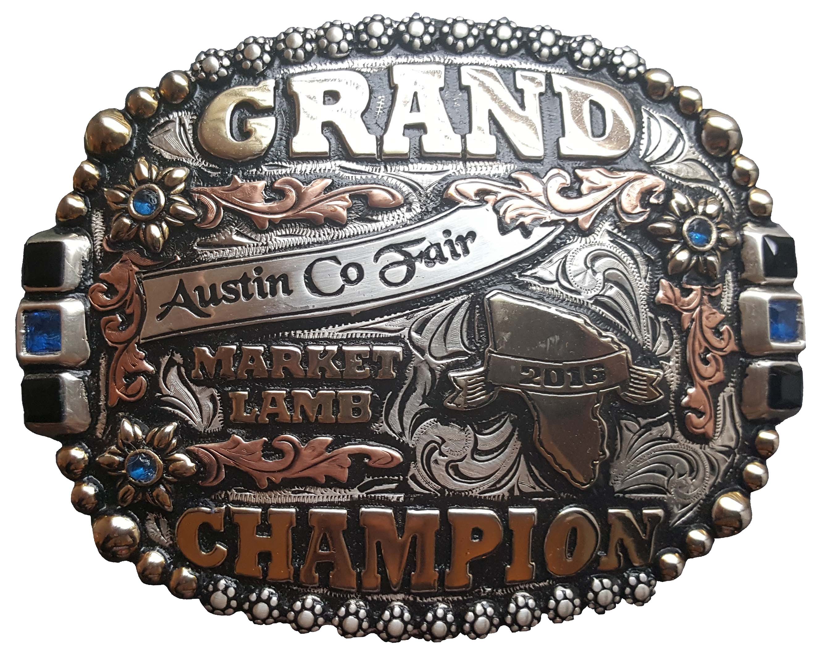 Rodeo Champion Custom Trophy Belt Buckles CHAMPION TROPHY BELT